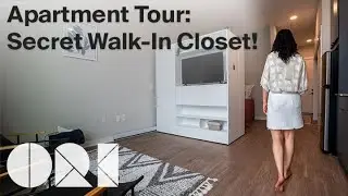 Cozy Studio Apartment with Clever Walk-In Closet Storage Solution | Expandable Apartment | Durham NC