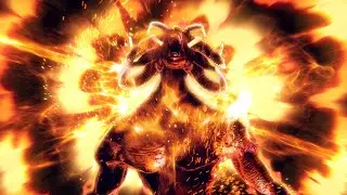 Fire Orange Devil Roar Stream Trantision OBS Stinger for Halloween