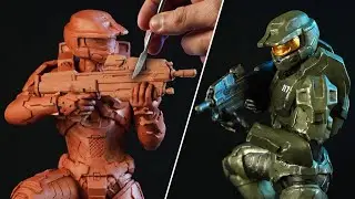 Sculpting MASTER CHIEF | Halo [ Timelapse ]