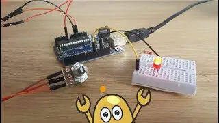 How to control LED brightness with potentiometer and Arduino