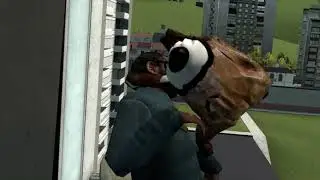 Garry's Mod - Head crab kills a man