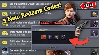 3 New Code Redeem Codm 2026... FREE MANTA RAY CHARACTER | FREE CP 