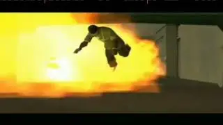 чувак из ГТА убегает от взрыва