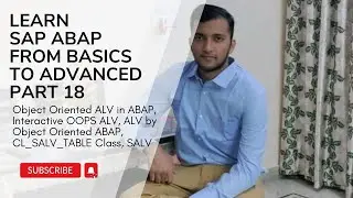 18. OOPS ALV in ABAP, Interactive OOPS ALV, CL_SALV_TABLE Class, SALV in ABAP