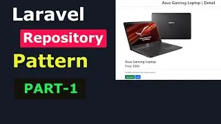 Laravel 8 Repository Pattern CRUD Part-1  [ Product Module ]  For Beginners🔥