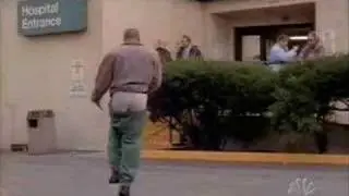 Scrubs. Turk and dr. Cox show the booty.