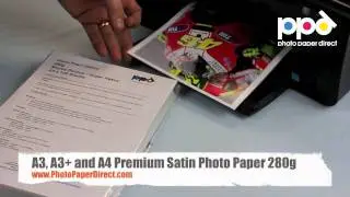 A3, A3+ and A4 Premium Satin Photo Paper 280g