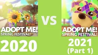 Spring Festival Event 2020 and 2021 comparison! | Roblox Adopt Me