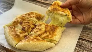 Pan de papa con queso en una sartén!  Sin horno, Sin levadura, Sin huevo