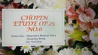 Chopin Etude op 25 no 6
