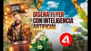 Poster para redes fiesta con Inteligencia Artificial