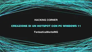Crea un hotspot con PC Windows 11