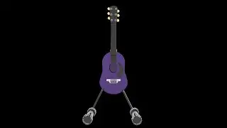 Guitar | 3D model | 3ds maya | Autodesk