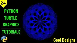 Awesome Designs with Python Turtle | python turtle graphics tutorial #24 | python graphics