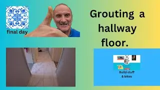 Tiling a long & thin hallway floor.