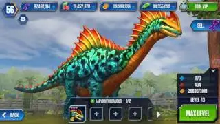 LEVEL 40 LABYRINTHOSAURUS - jurassic world the game