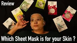 Types of sheet masks for different skin types | Nykaa sheet masks review | DIY Korean Sheet mask