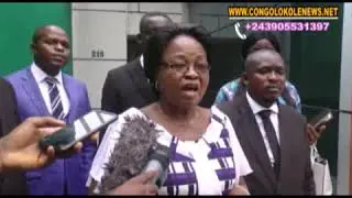 JOSEPH OLENGHANKOY PRESIDENT DU CNSA RECOIT LE MAIRE DE LUMUMBA VILLE