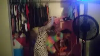 Two little girls fighting
