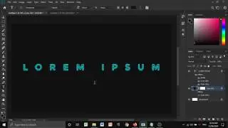 How to get outlined font in Adobe Photoshop + Neon style text tutorial