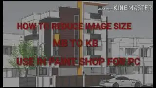 How To Reduce Image Size MB To KB Use In Paint Shop For Pc | In Tamil | Sketch Art