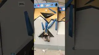 Feet first toe jamming my way up at the Bouldering World Cup in Salt Lake