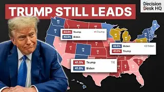 2024 Electoral College Map Per Decision Desk HQ's Latest Poll Averages