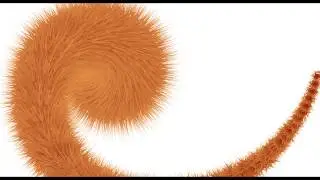 Spiral tool and Hair Effect in Adobe Illustrator CC 2019 tutorial