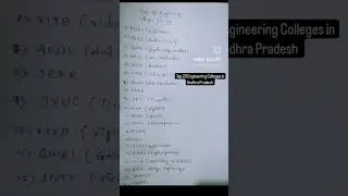 Top 20 Engineering Colleges in Andhra Pradesh