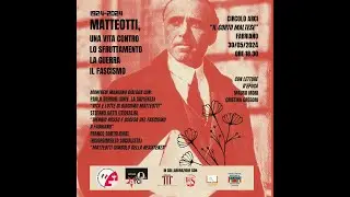 MATTEOTTI: una vita contro sfruttamento, guerra e fascismo