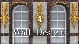 4 BAROQUE Wall DESIGNS!! | Bloxburg