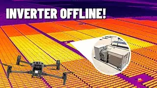 Aerial Thermography Offline Inverter - Utility PV Power Plant