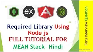 Mini-Project In Mean Stack (Nodejs + Angular + Express + MongoDB + CSS + HTML) Tutorial Hindi Part-3