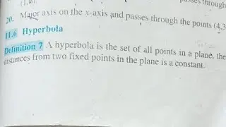 Hyperbola Class11