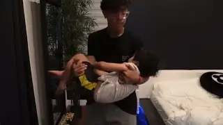 Big Brother carrying Little Brother (cradle Carry) (arm Carry) #carrybag #bigup #brother #little