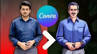 Change your Picture to Cartoon in Canva for FREE