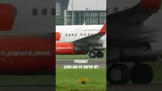 Momen Saling Sapa Pesawat Lion Air & Super Air Jet 