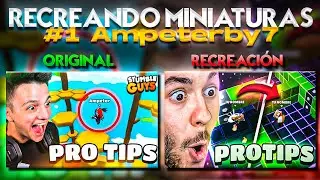 RECREANDO UNA MINI DE @Ampeterby7 DE STUMBLE GUYS | RECREANDO MINIATURAS #1