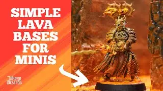 How to base miniatures: Lava bases