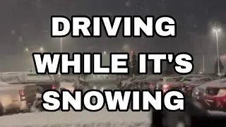 Going home from work snowing/Anchorage/may 2024