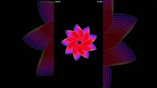 Glowing flower design by Python | turtle graphics #shorts #python