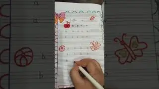writing letter a ,b for kids