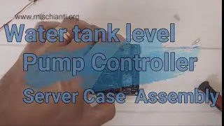 Wireless LoRa Remote Water Tank Level pump controller (ReWaL): Server, insert the components in case