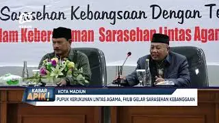KABAR APIK - Pupuk Kerukunan Lintas Agama, FKUB Kota Madiun Gelar Sarasehan Kebangsaan