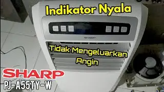 Service pendingin udara air cooler SHARP PJ-A55TY-W kipas tidak berputar