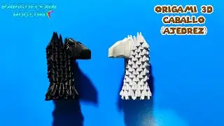 Origami 3D Caballo (Ajedrez)
