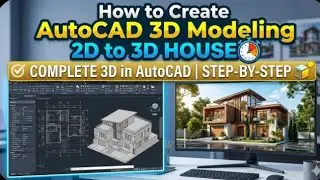How to convert 2D House to  3D House Modelling in AutoCAD