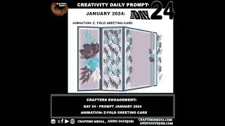 Z fold greeting card animated tutorial