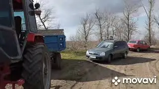 подкормка озимых. СЗС-3.6 с ЮМЗ-6. ежевика и 🍓