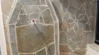 Садовый смеситель с камнем каристос